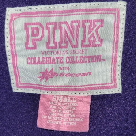 Pink University of Washington Huskey Zip Up Purple & Gold Hoodie Sweatshirt SZ S - Picture 13 of 15